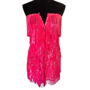 NWT - Nichole Lynel - Pink Sequined Top - Small